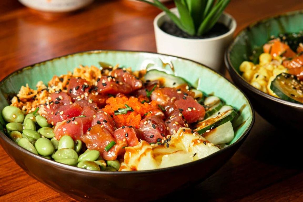 Poke atun soy sauce
