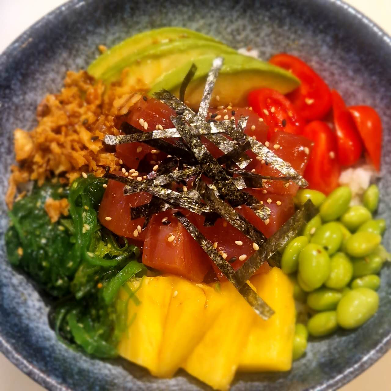 Poke atun soy sauce